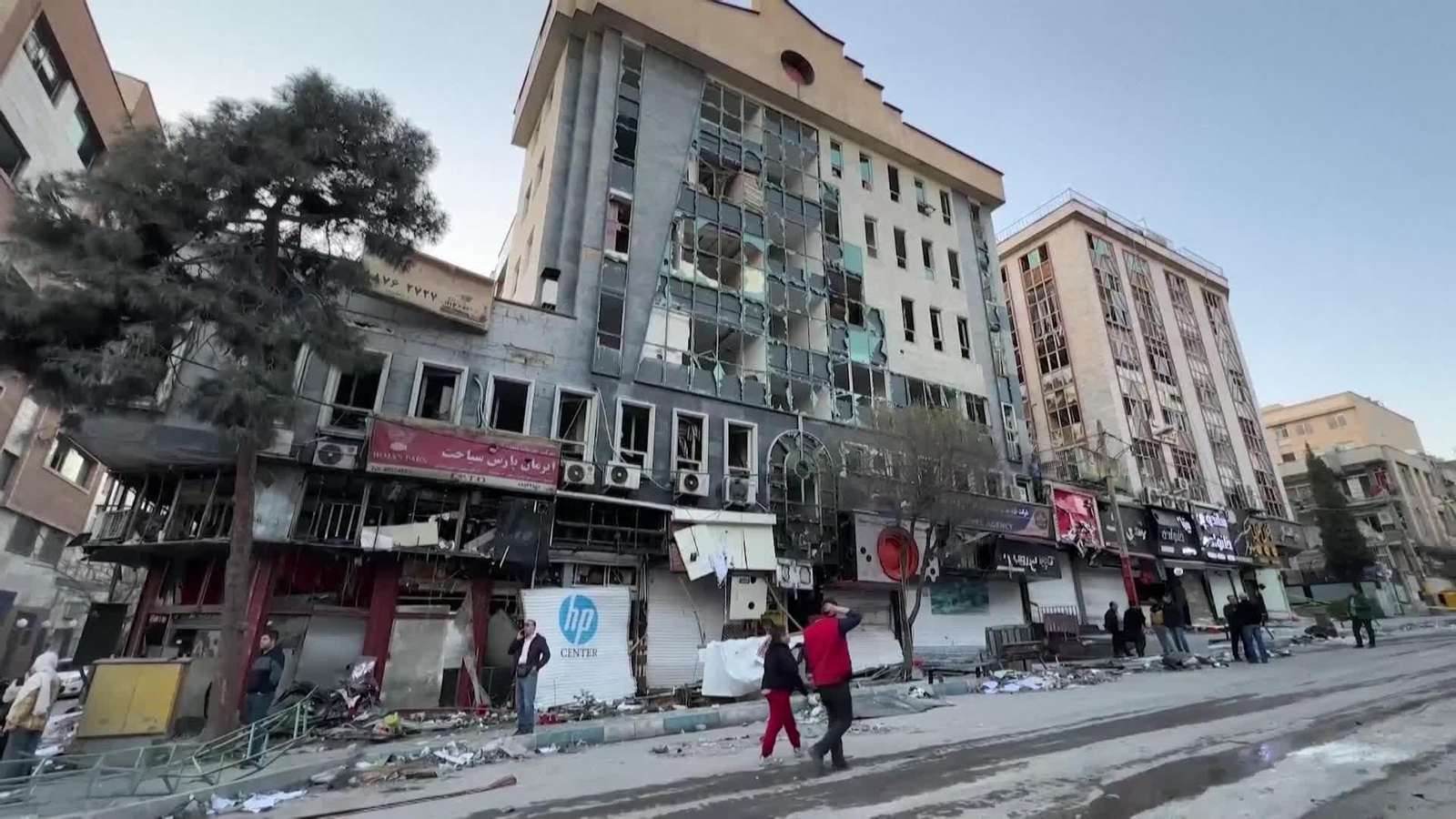 va bombardeo israeli comisaria teheran