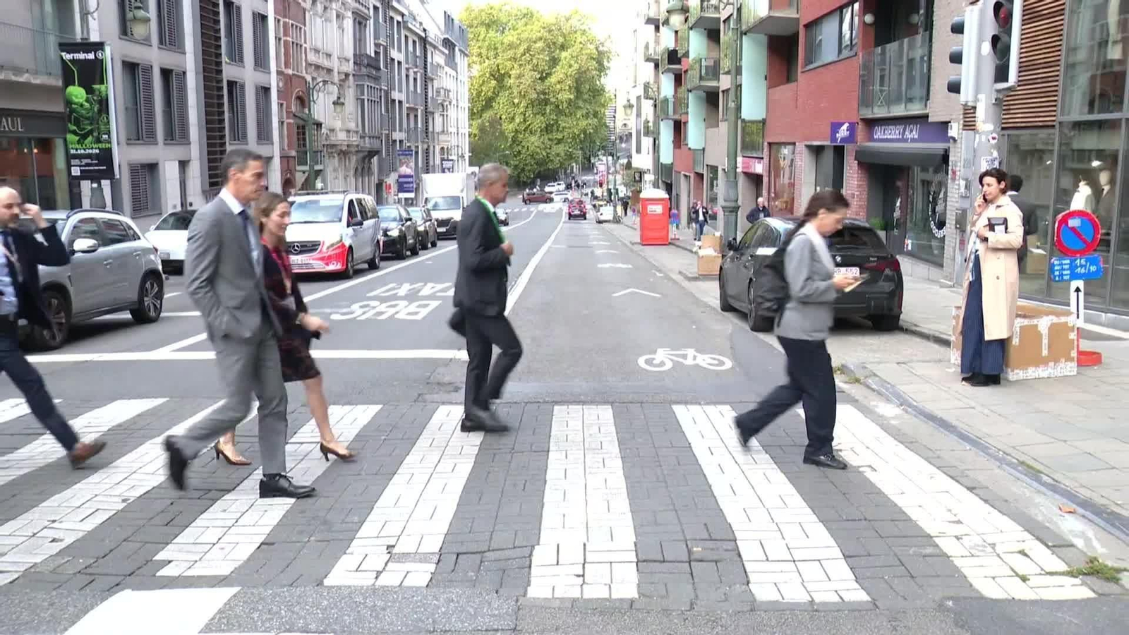 V085-BRUSELAS RECURSOS LLEGADA PEDRO SÁNCHEZ