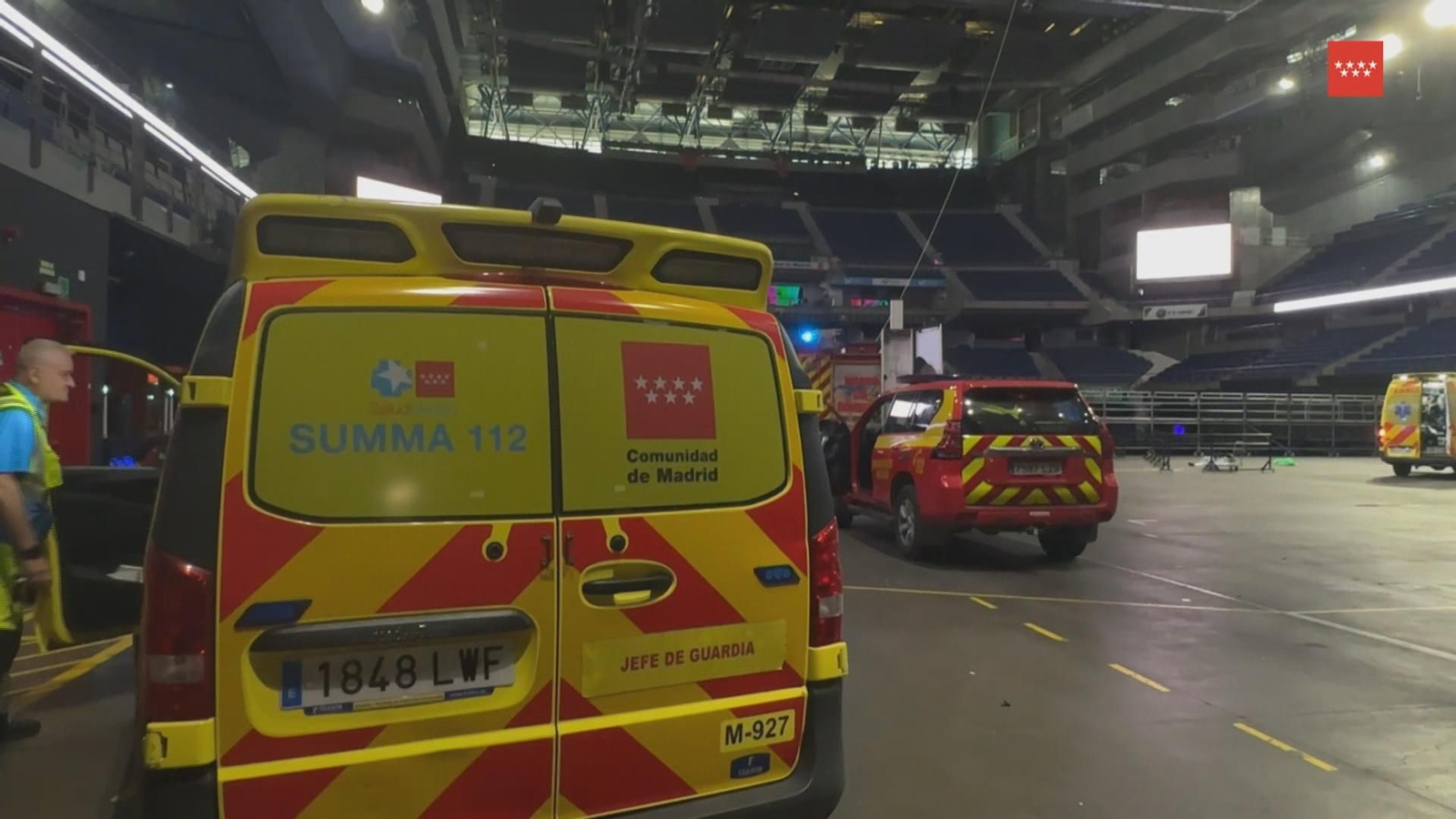 X077 MADRID ACCIDENTE LABORAL PALACIO DEPORTES frame 1155