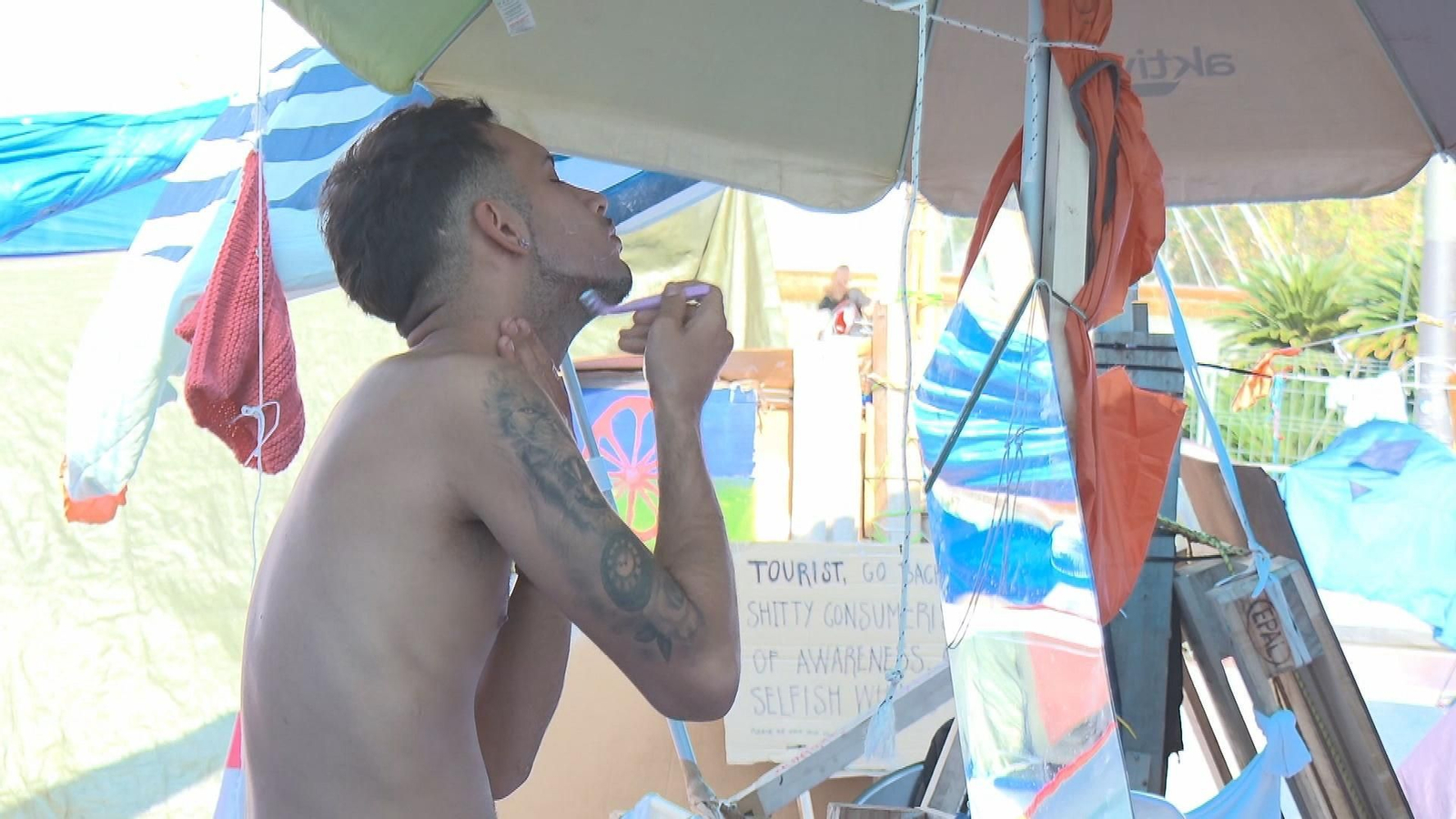 Acampada por la vivienda en Barcelona