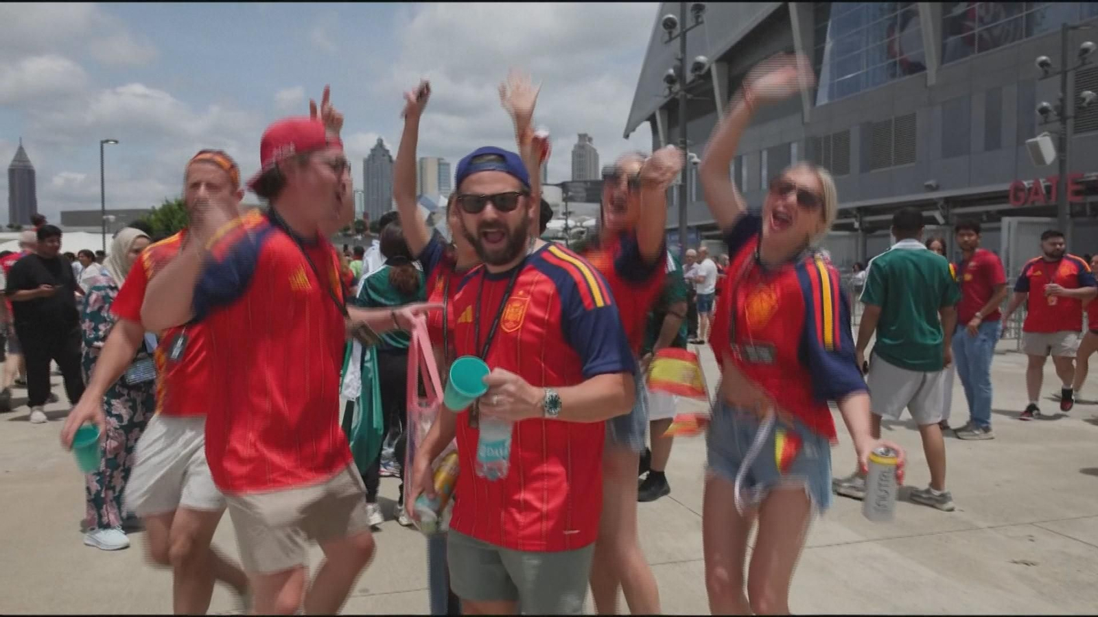 Fans de España en Atlanta