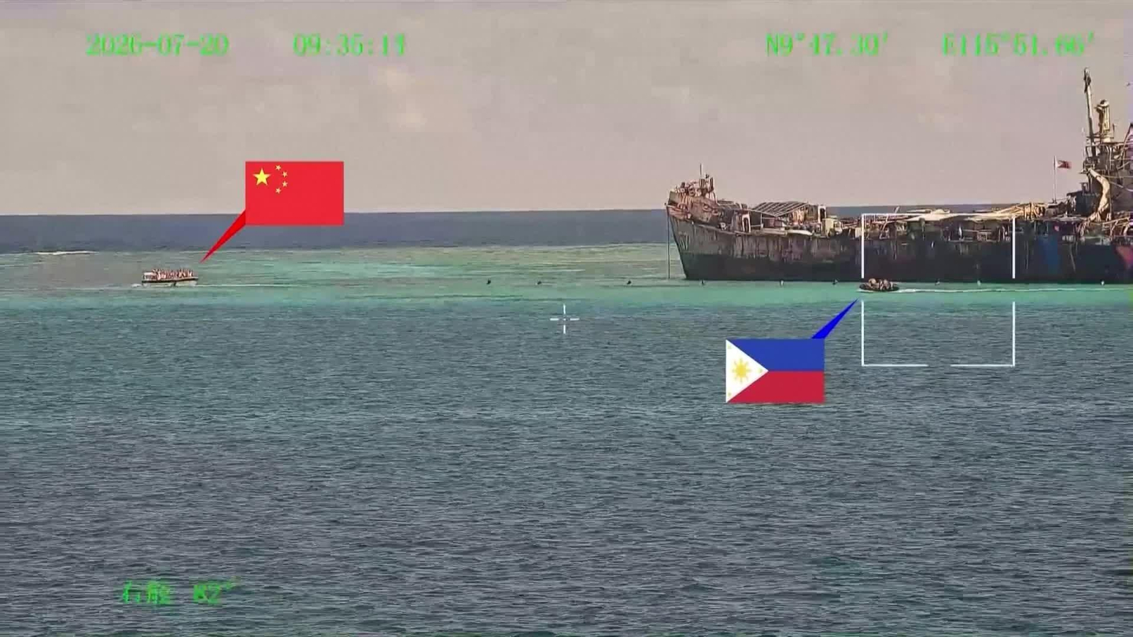 M030-EN EL MAR ENFRENTAMIENTOS CHINA Y FILIPINAS ARRECIFE