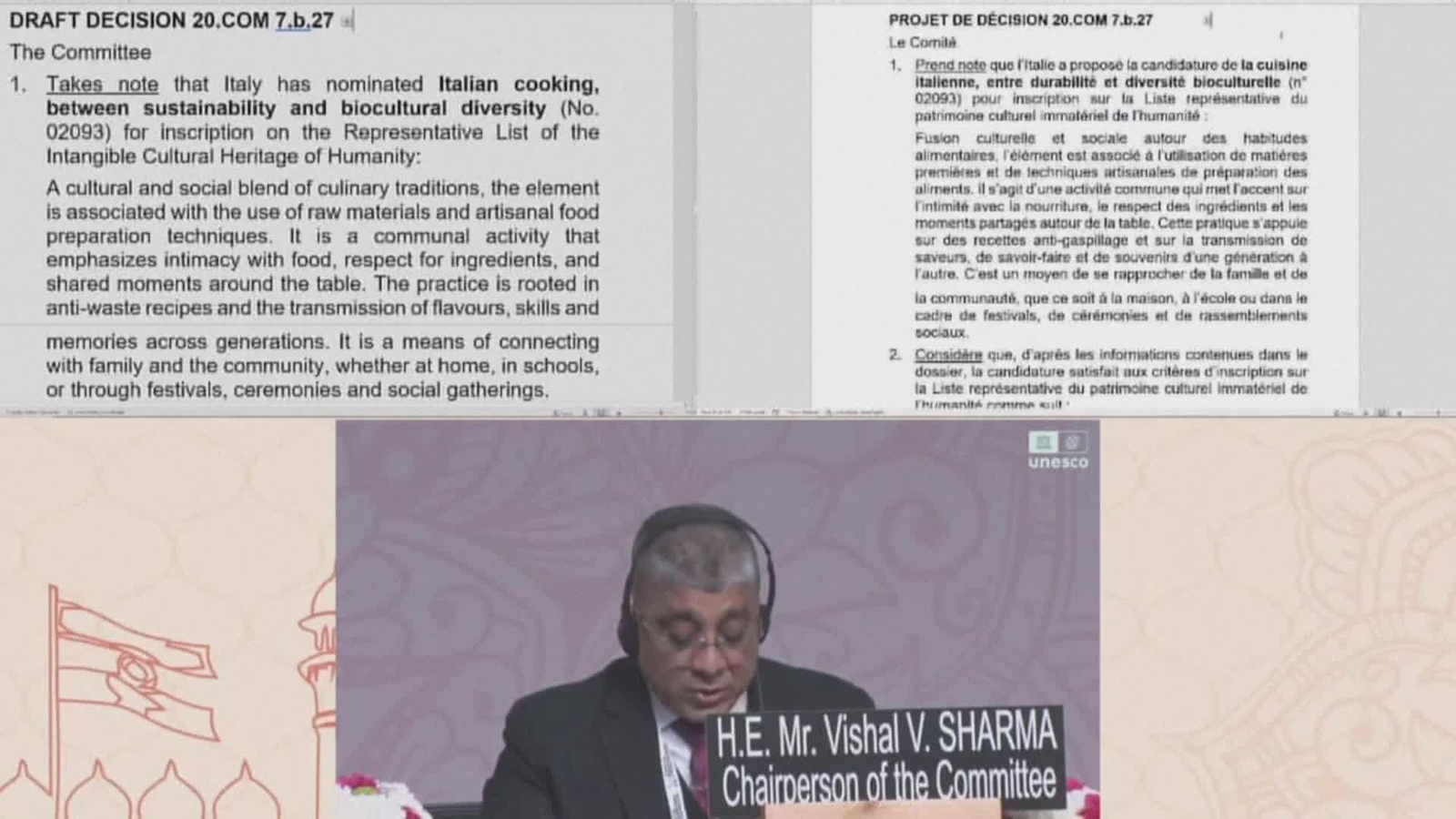 X063-ITALIA COCINA ITALIANA PATRIMONIO INMATERIAL UNESCO