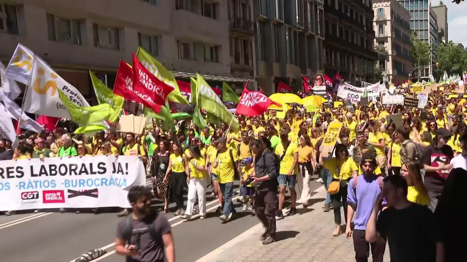 M069-EDI BARCELONA PROTESTAS PROFESORES