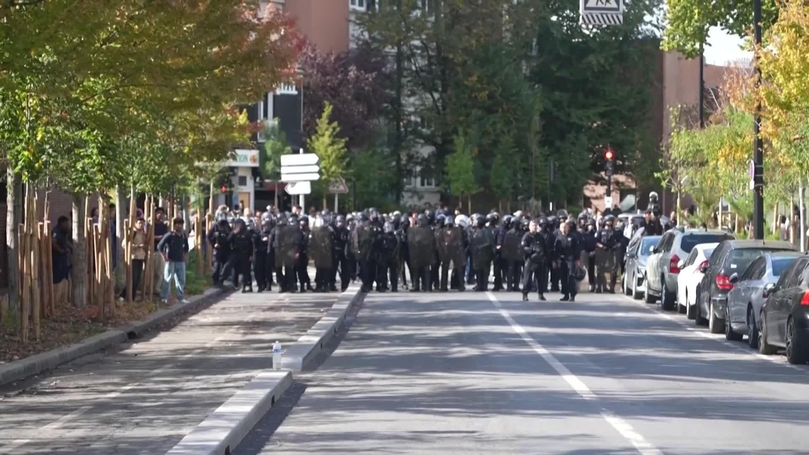 va francia imagenes de las protestas estudiantiles