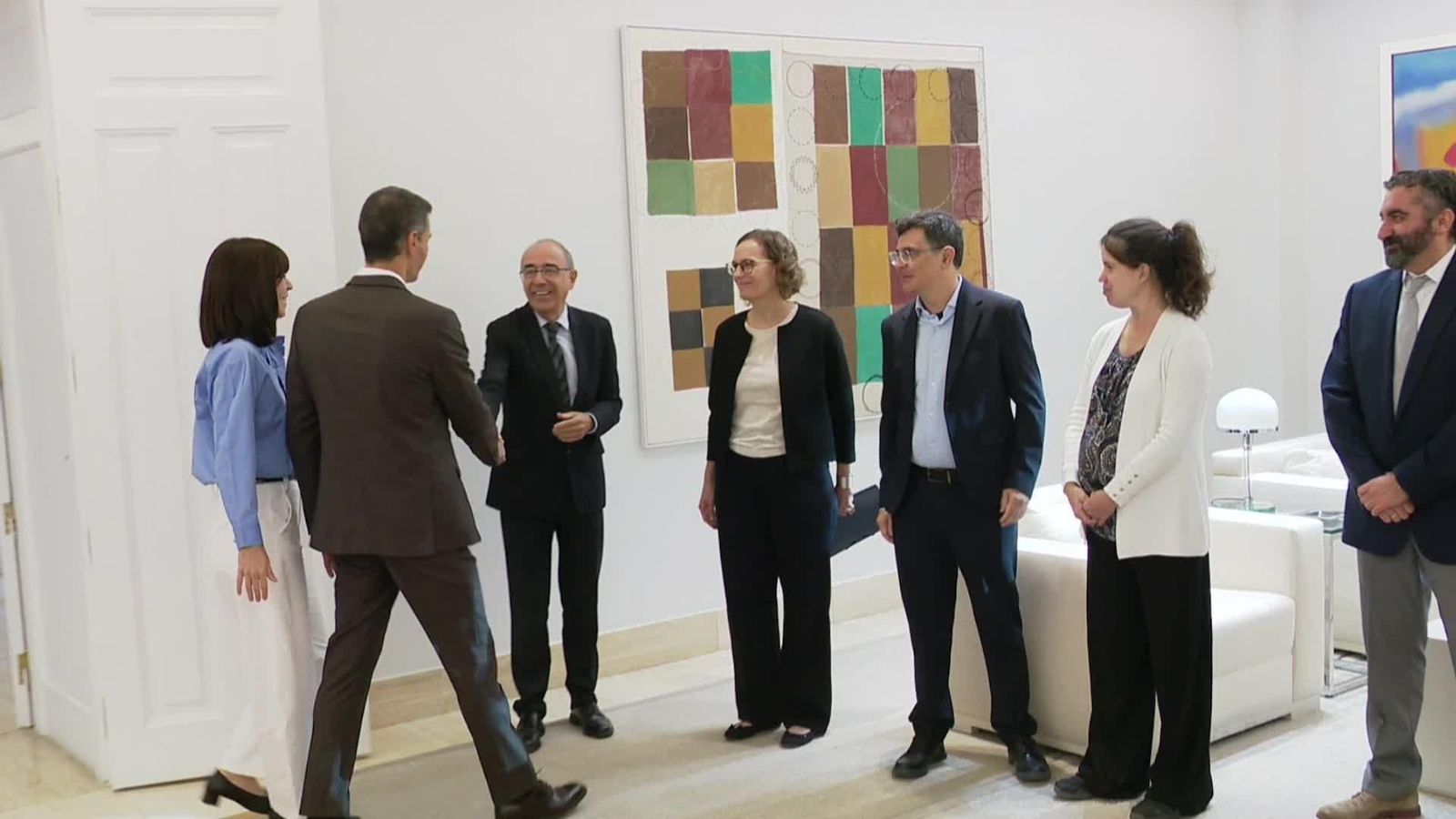 J024-MADRID REUNION SANCHEZ CON INVESTIGADORES ATRAE