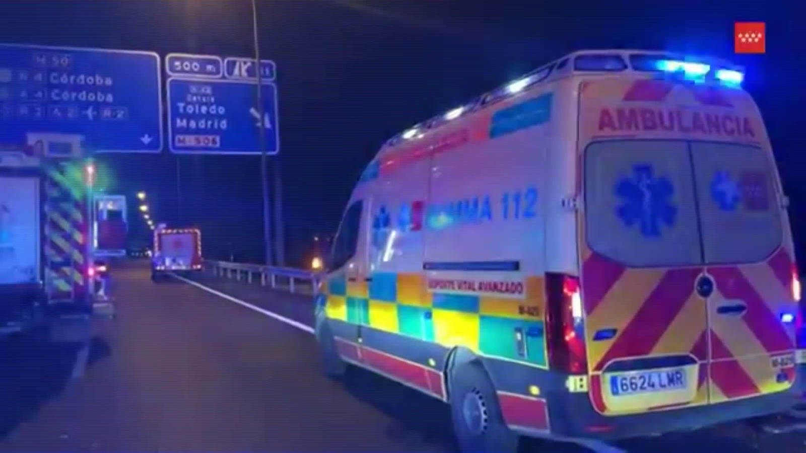 D044-MADRID ACCIDENTE GETAFE 112