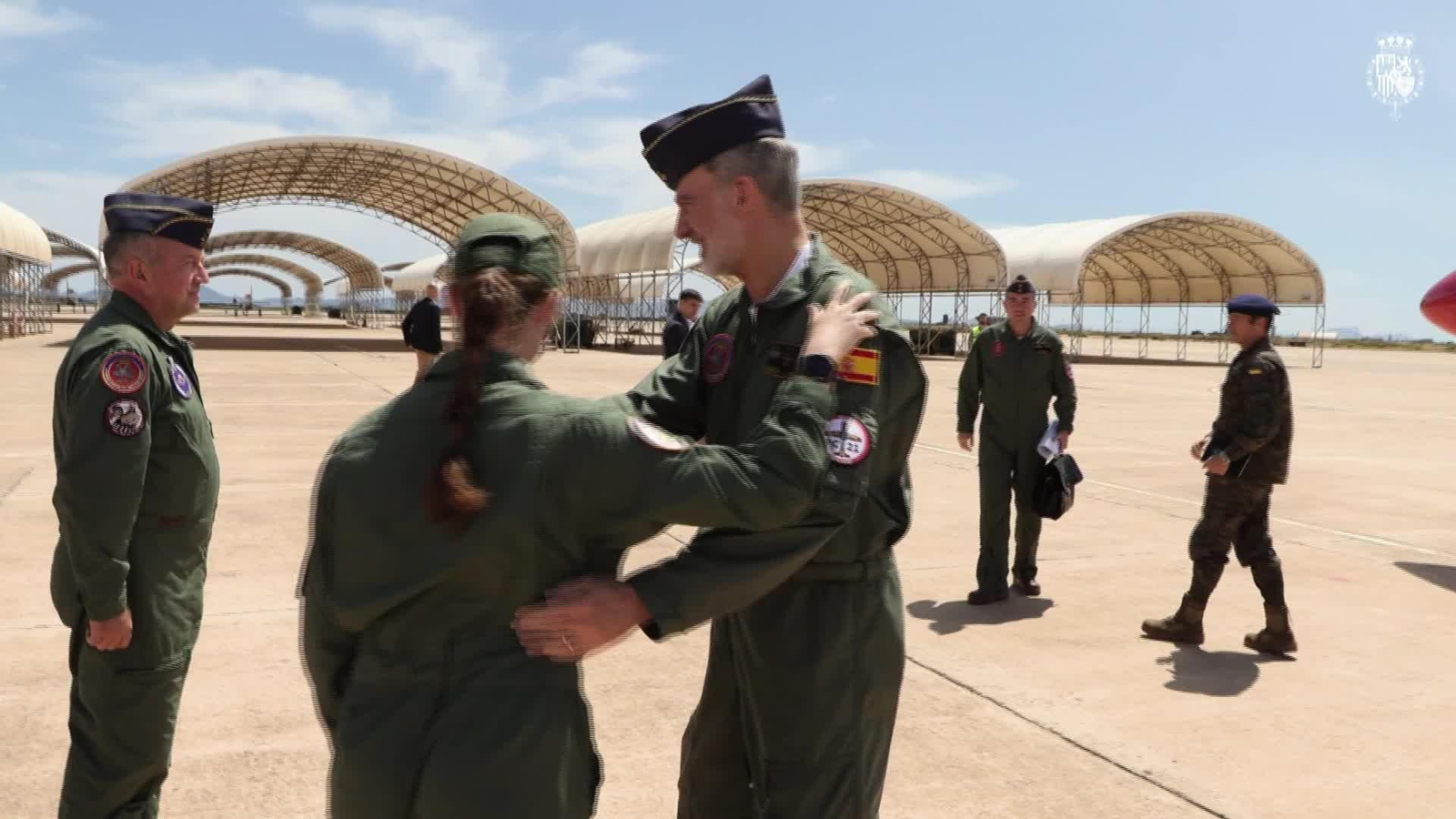 V012-MURCIA VUELO FORMACION REY Y PRINCESA