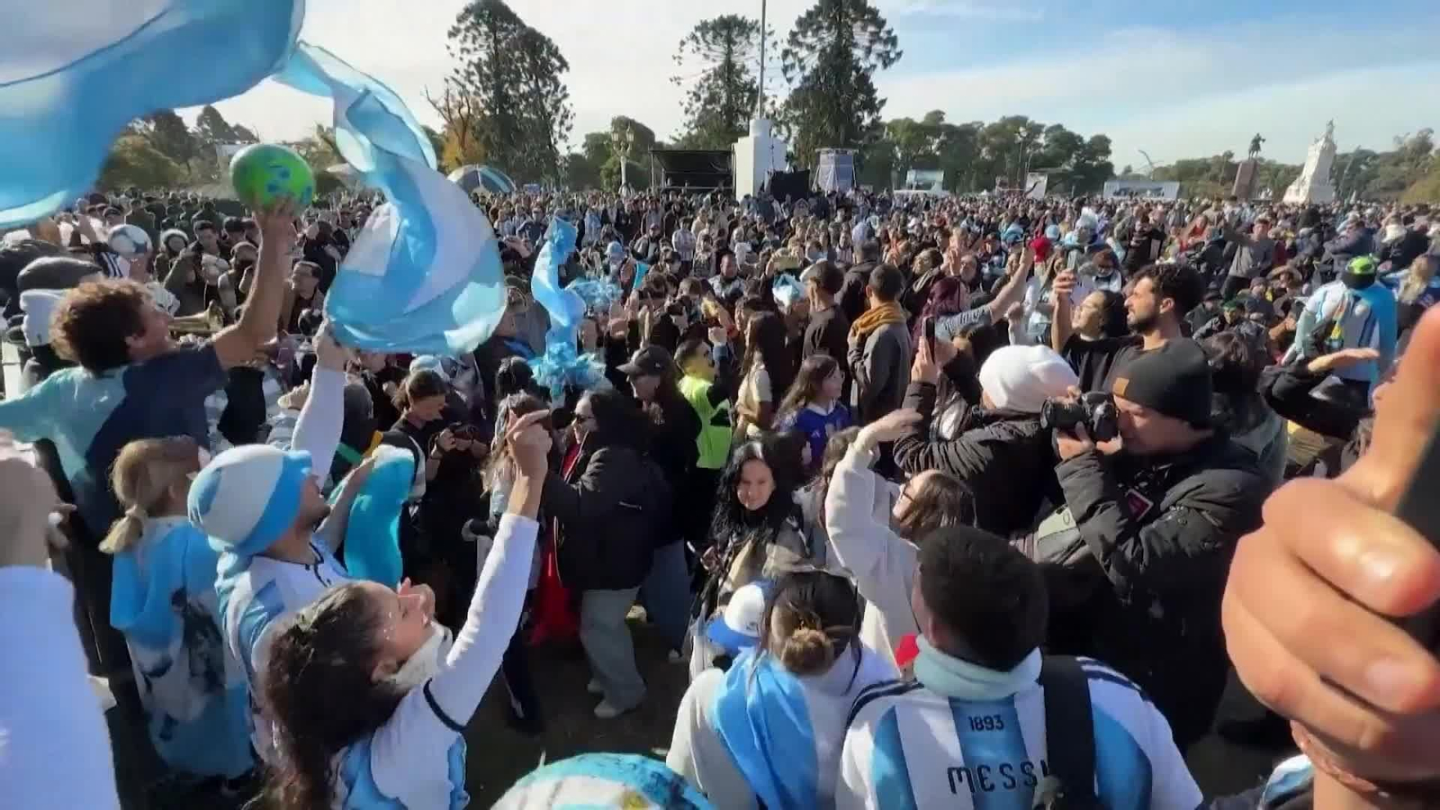va argentinos celebran
