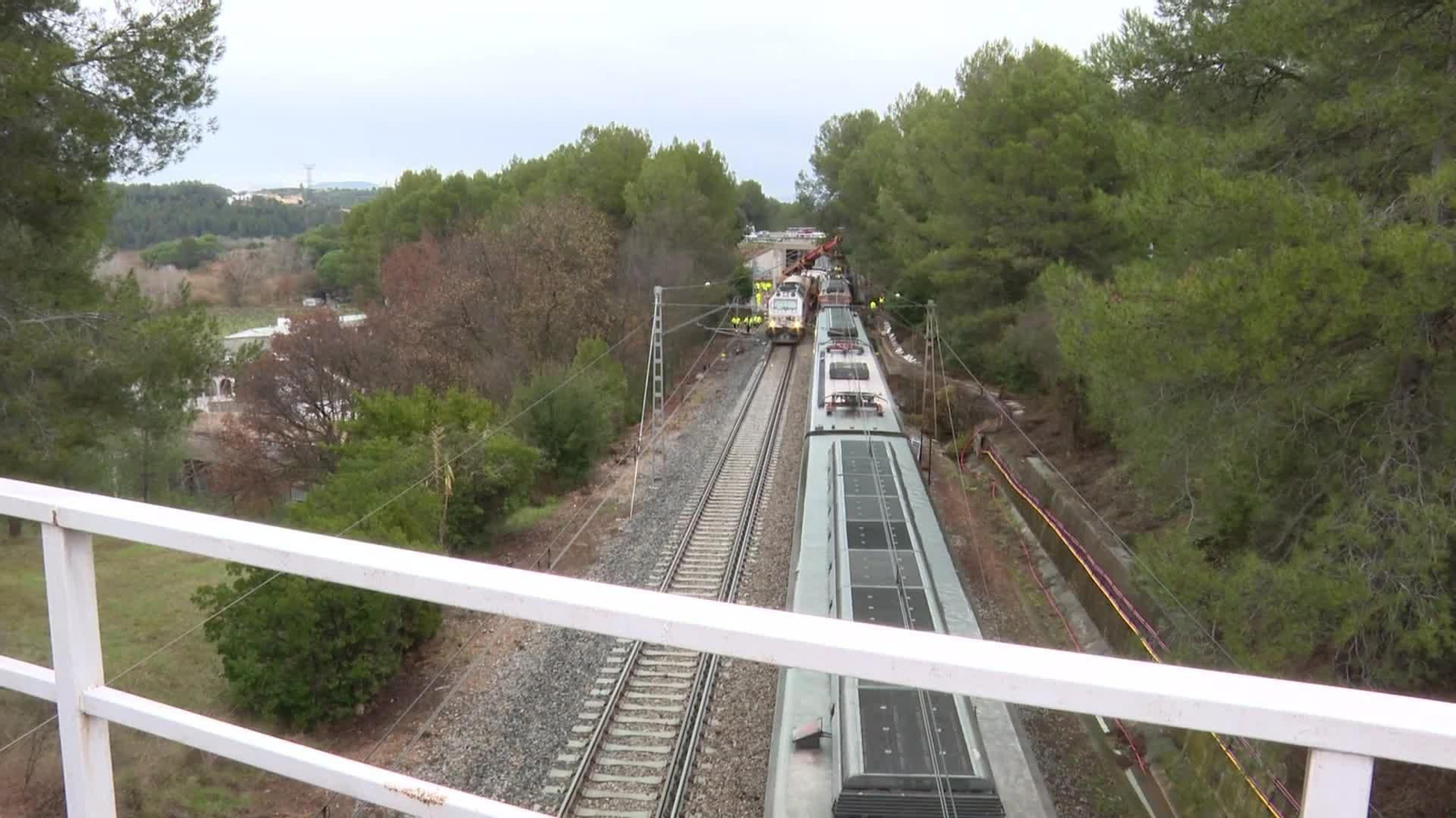 J032-BARCELONA TRABAJOS ZONA CERO ACCIDENTE GELIDA