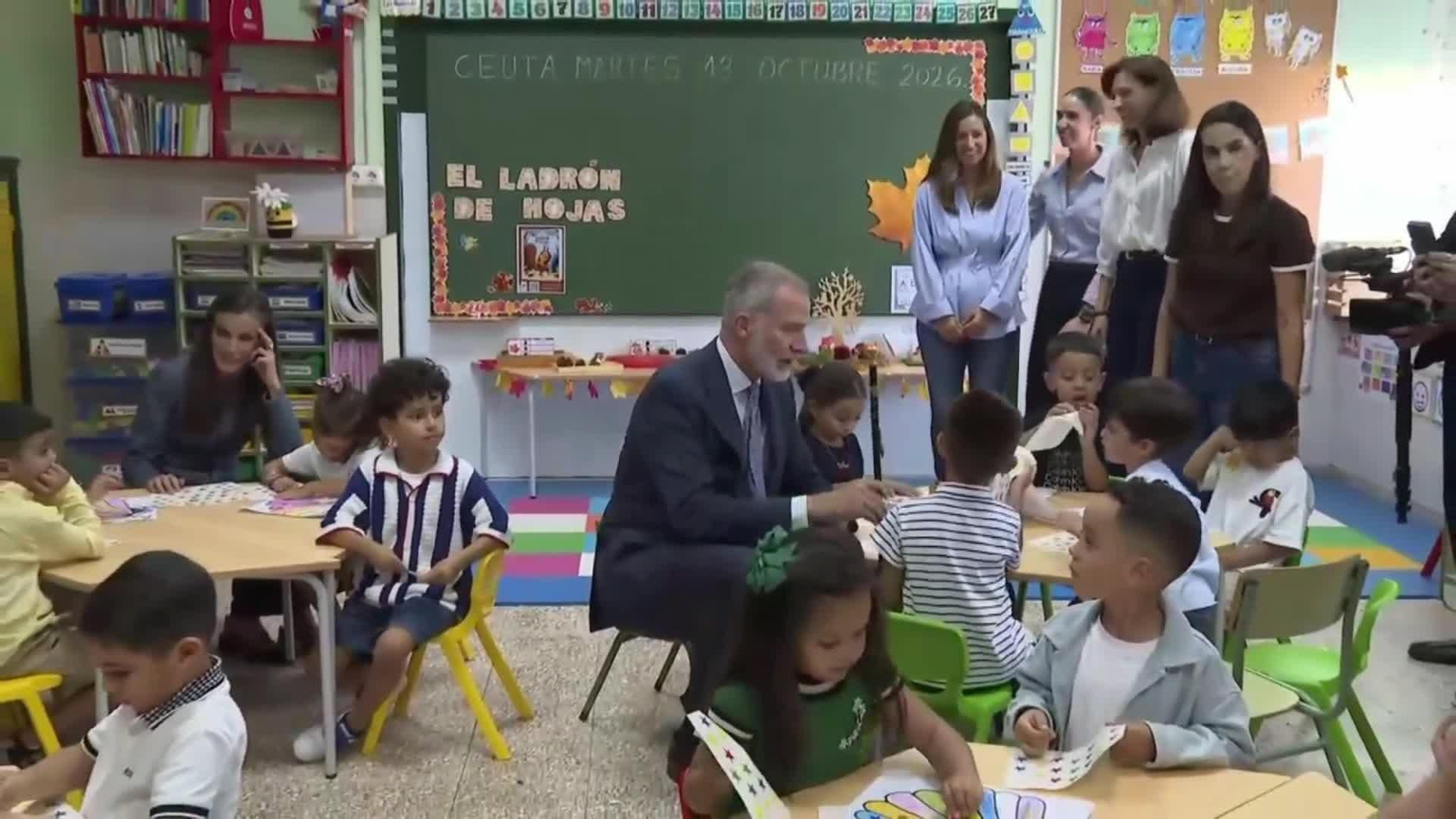 va reyes visita colegio