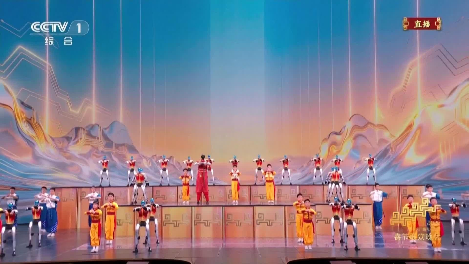 va robots chinos haciendo kun fu