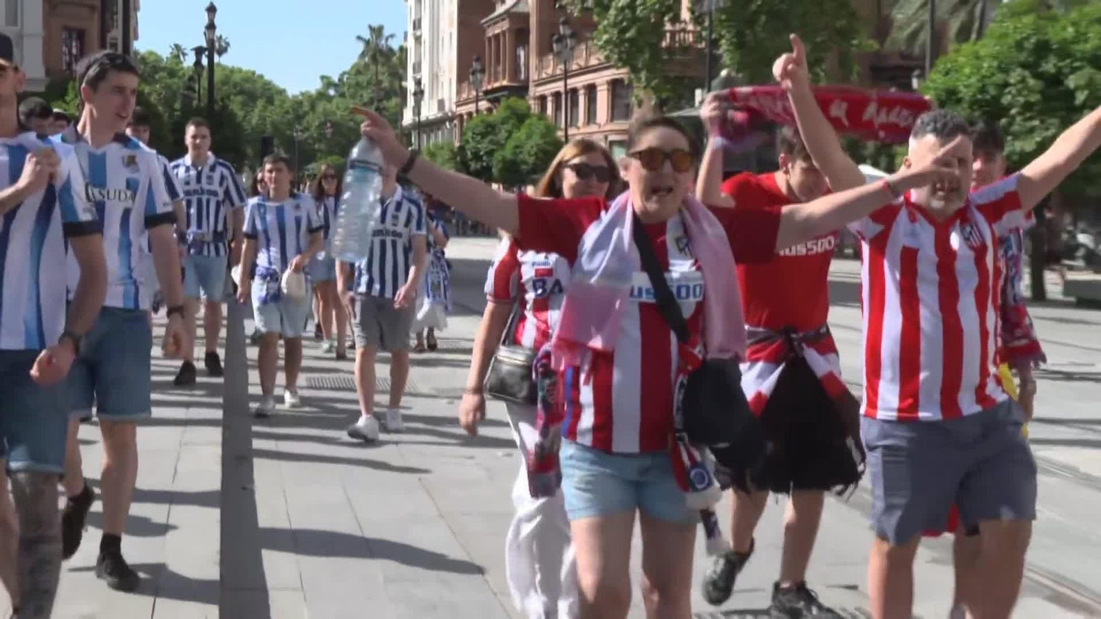 Gran ambiente para una final de la copa del Rey que se repite veintenueve años después