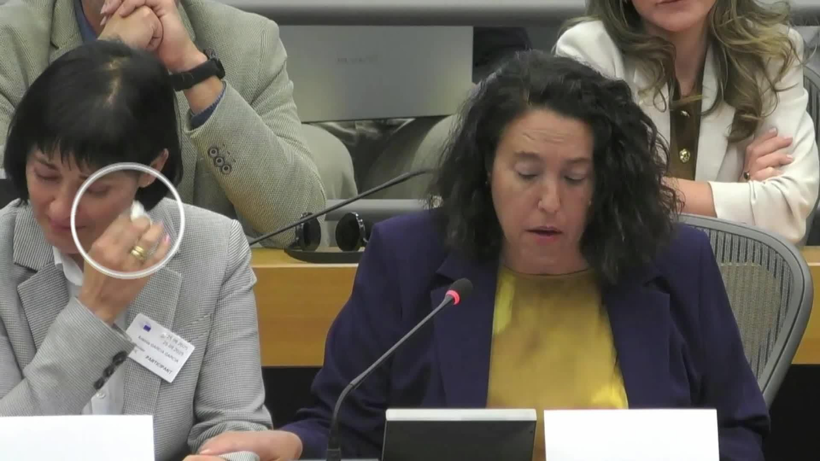 J057-EDI BRUSELAS VICTIMAS DE LA DANA EN EL EUROPARLAMENTO