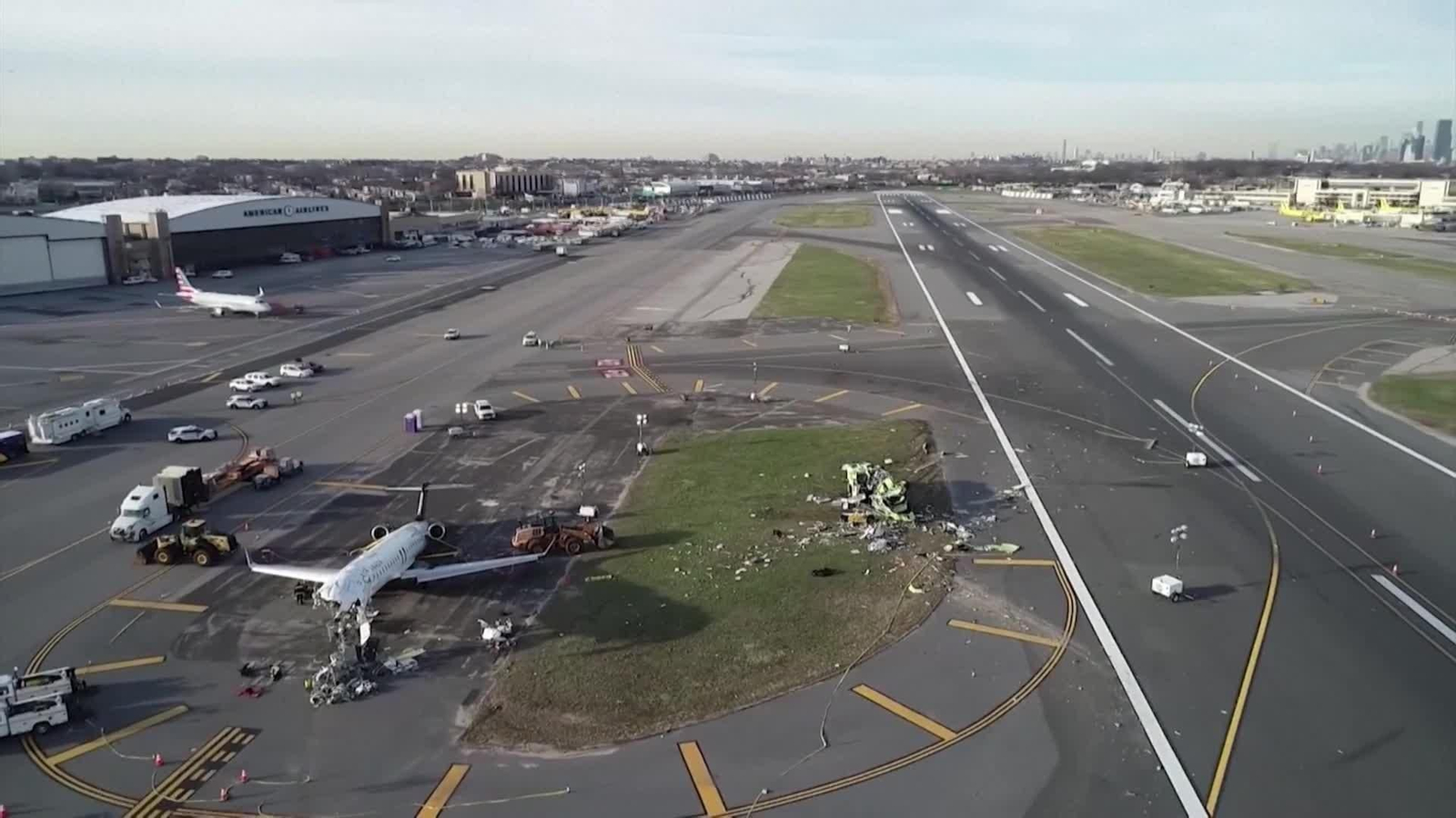 va avion air canada a vista dron