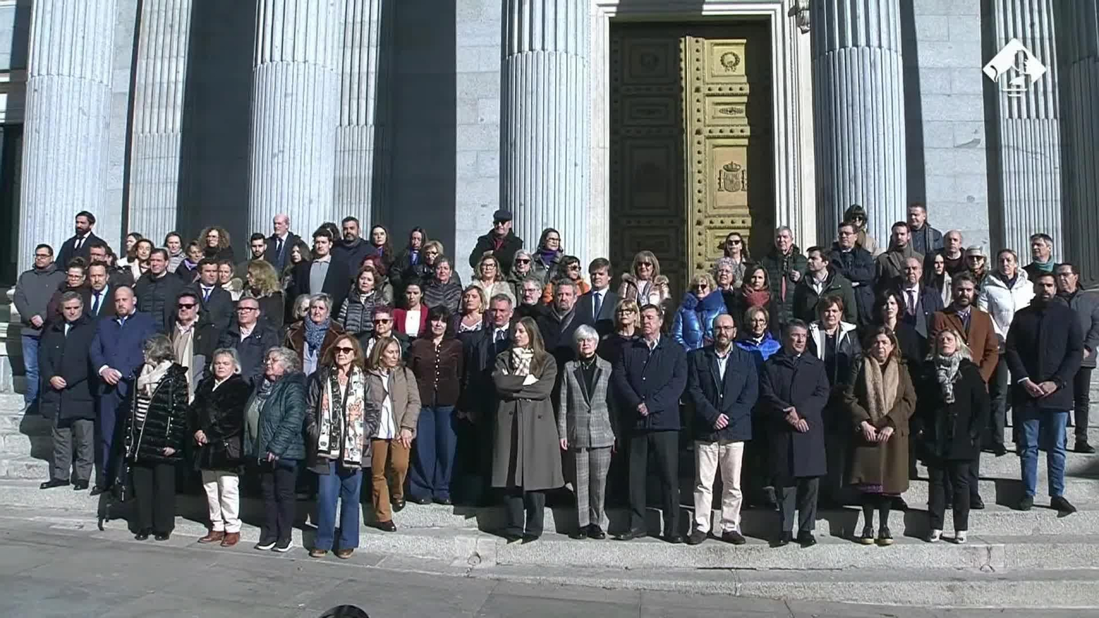 L028-MADRID MINUTO SILENCIO CONGRESO