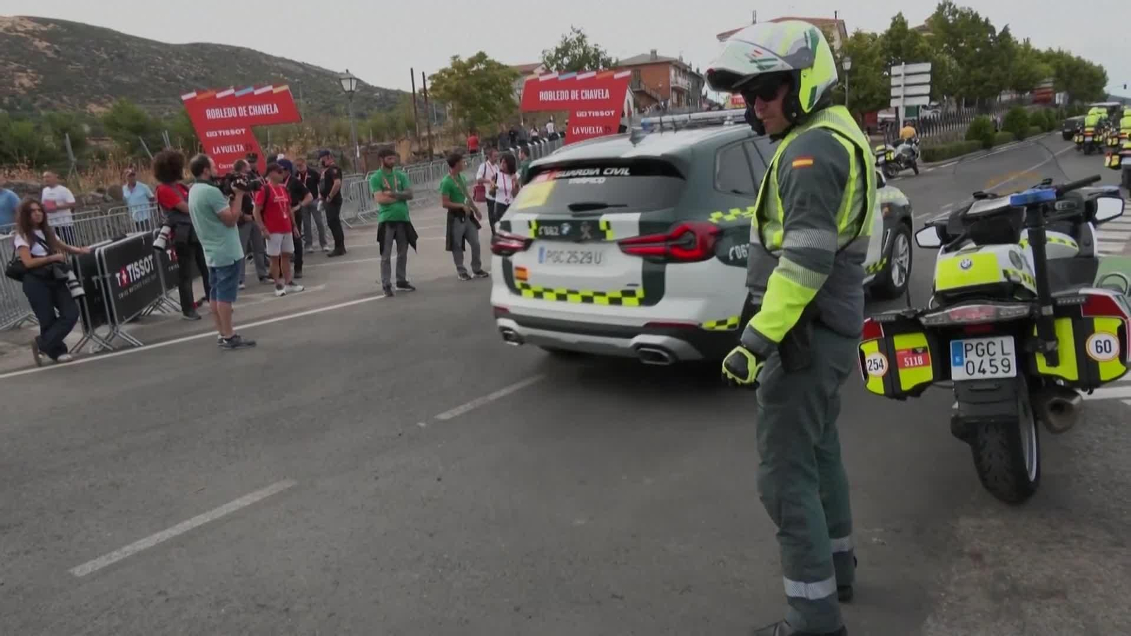 va protesta vuelta ciclista españa