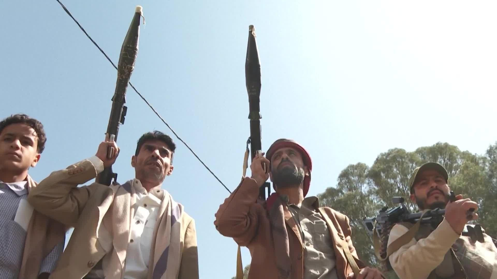 va huties protestan guerra iran