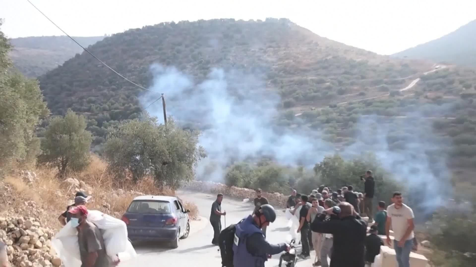 va gas contra palestinos