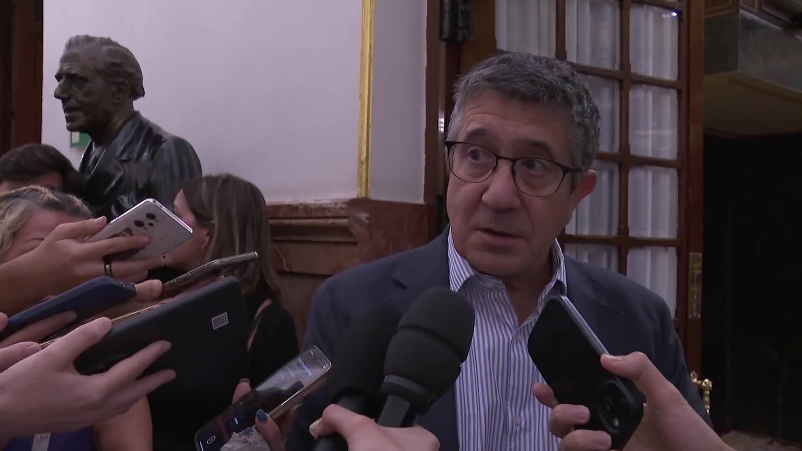 va patxi lopez y belarra pasillos congreso va patxi lopez y belarra pasillos congreso