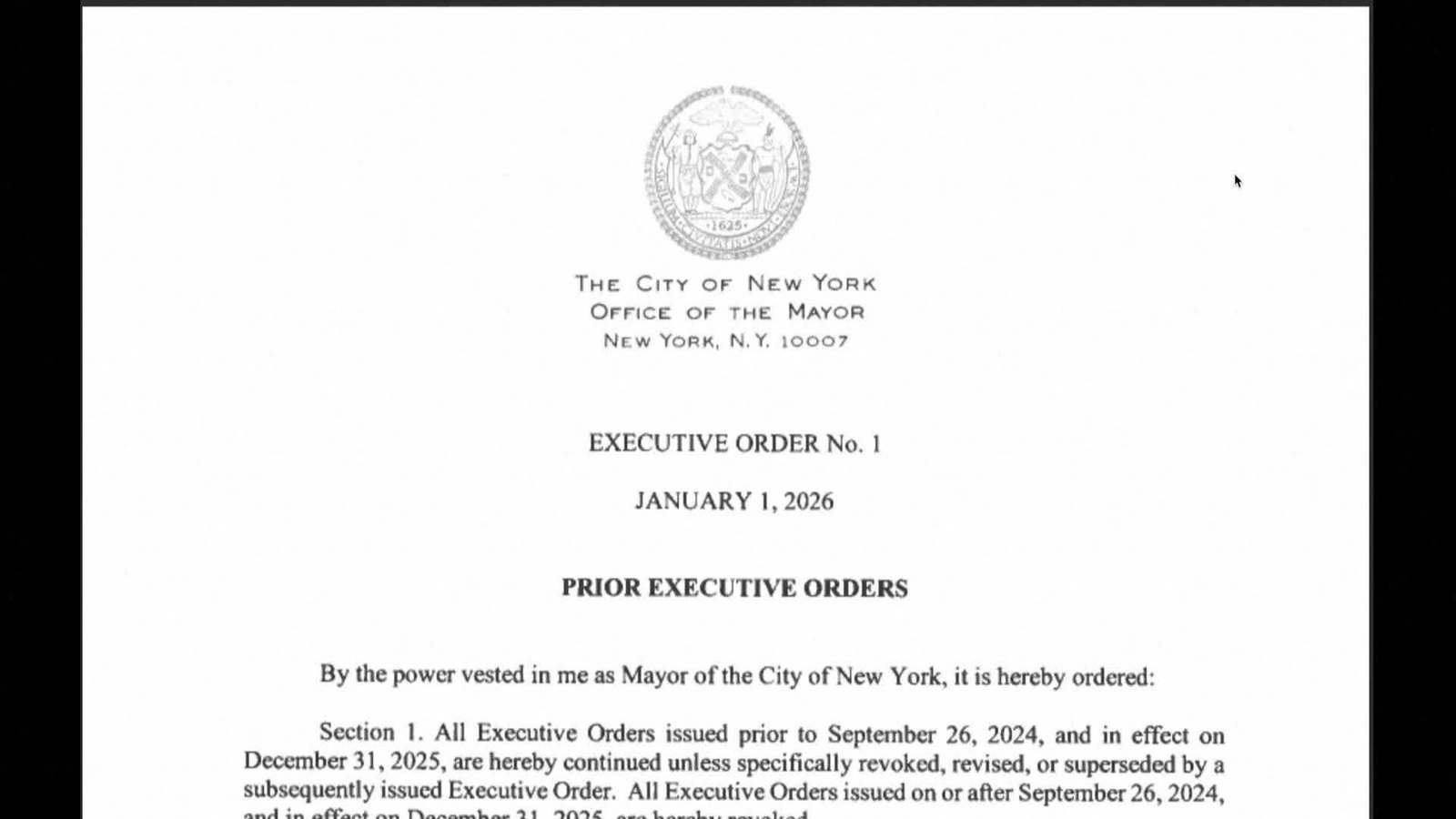 V006-EEUU MAMDANI JURA SU CARGO OFICIALMENTE