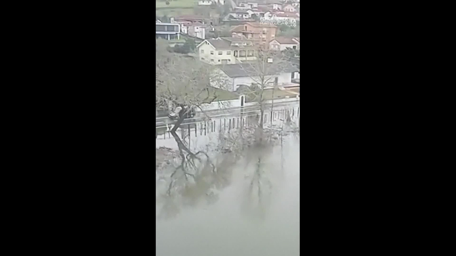 va imagenes aereas inundaciones portugal