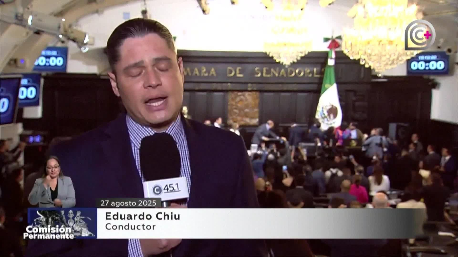 va mexico pelea senado