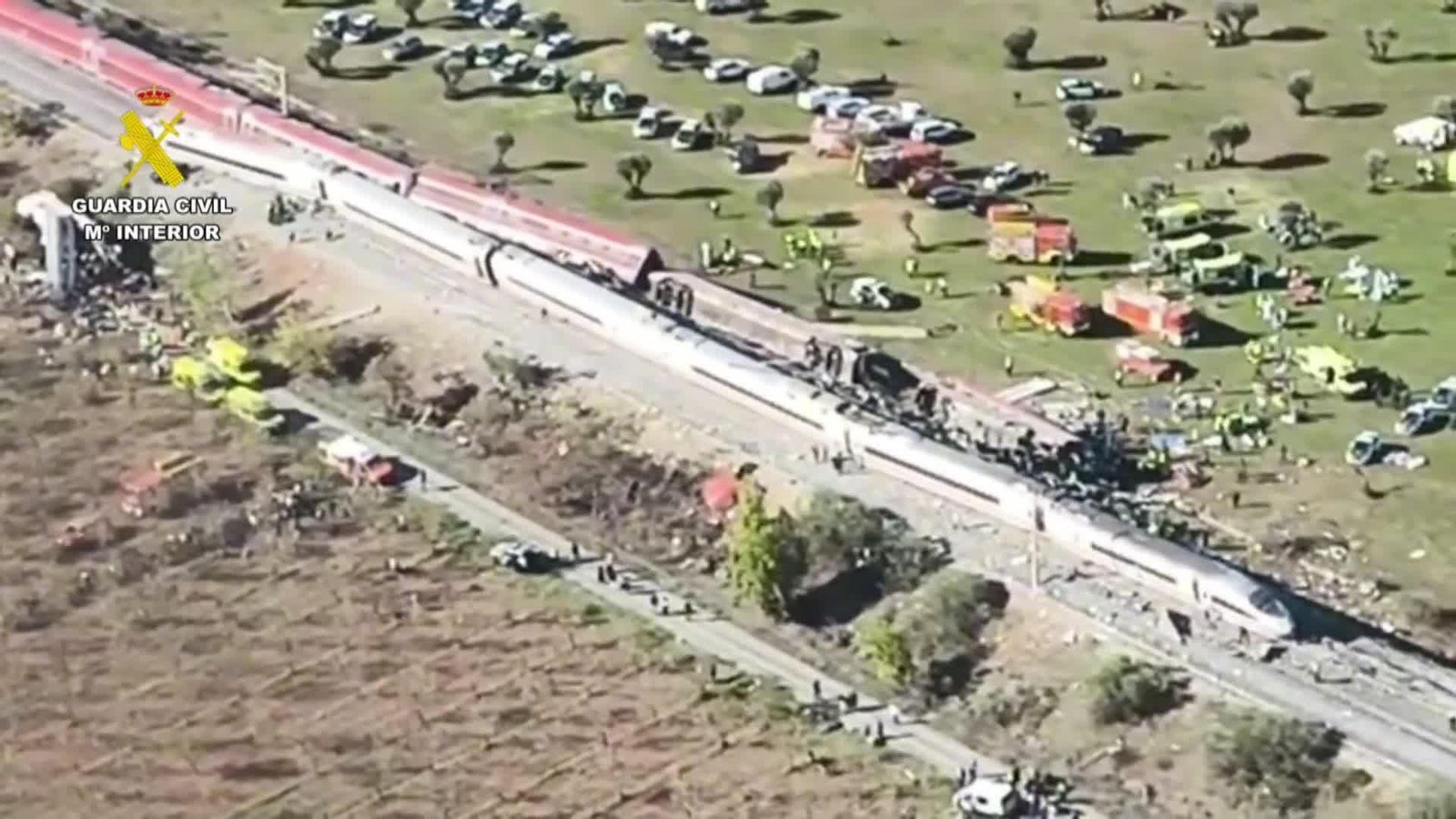 va imagenes aereas trenes guardia civil