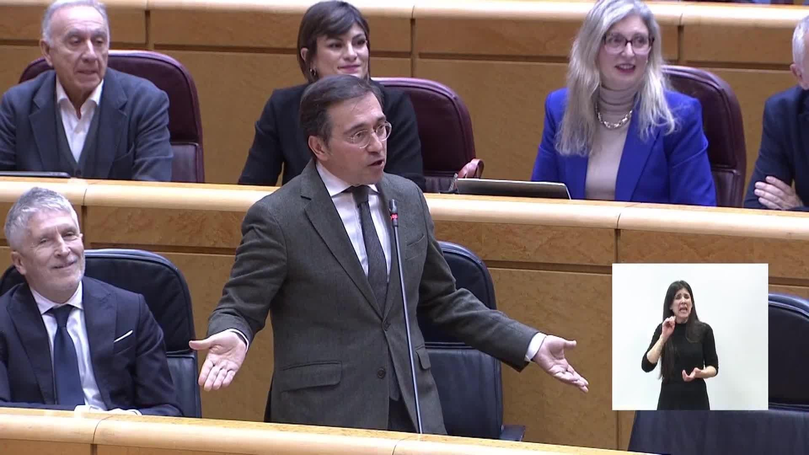 va senado llamada al orden a albares y aznar epstein