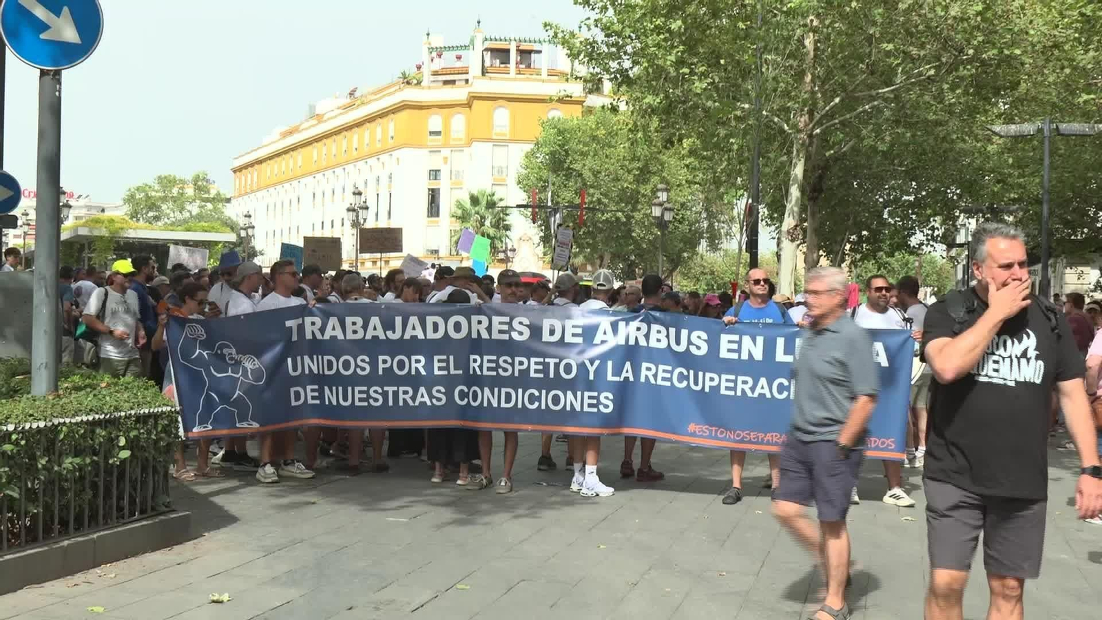 J025-SEVILLA PROTESTA AIRBUS