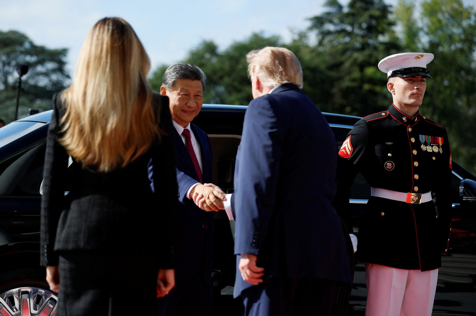 Trump recibe a Xi Jinping en la Casa Blanca