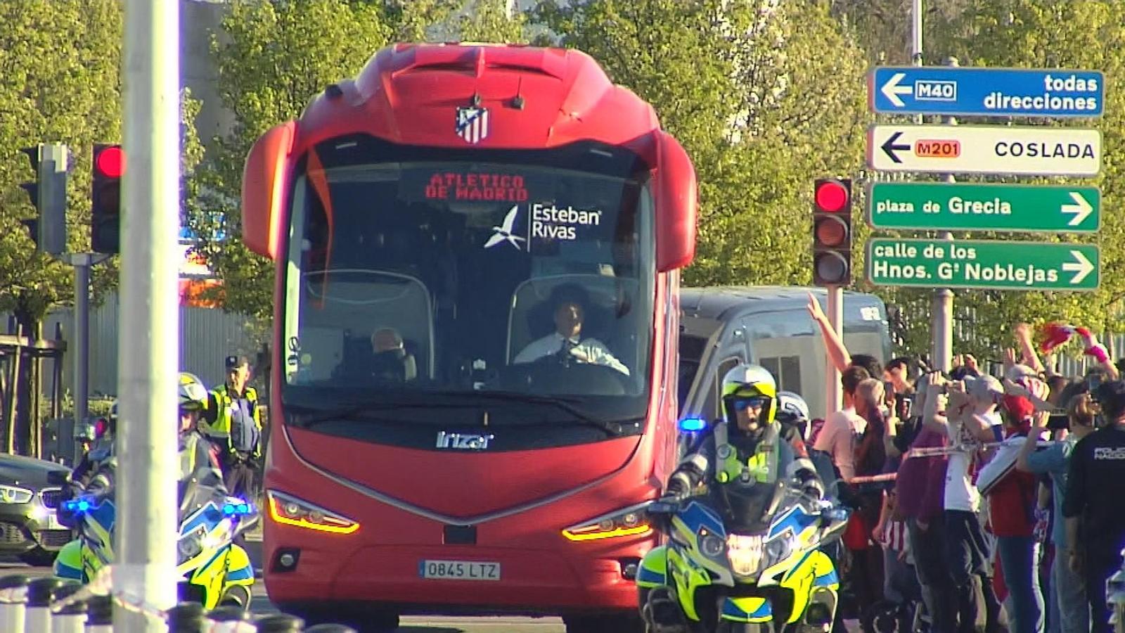 Autobús del Atlético de Madrid