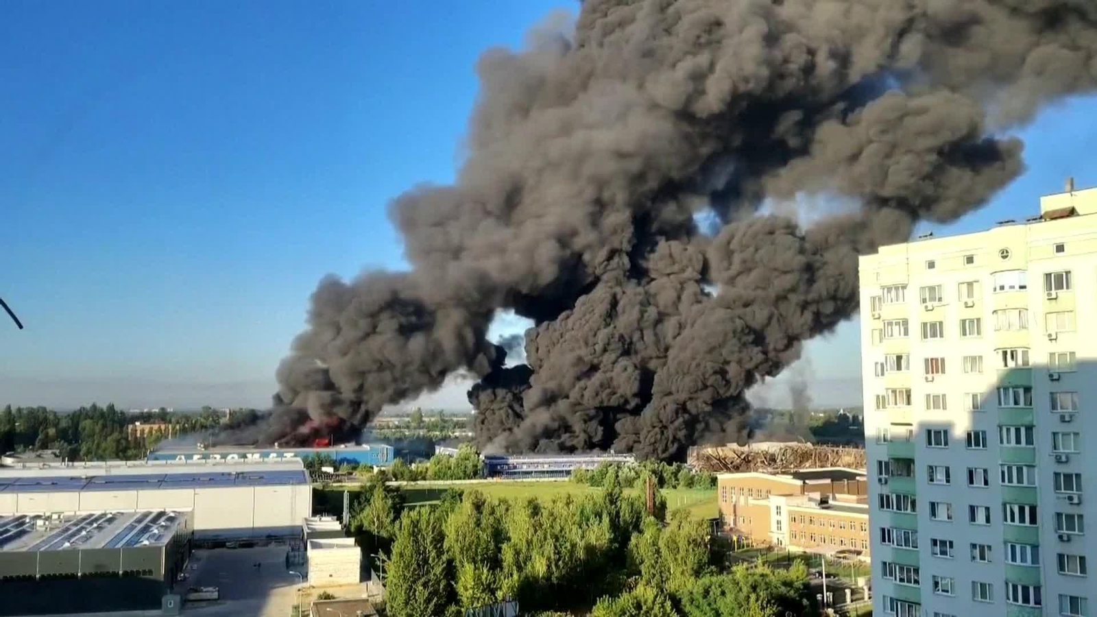 S009-UCRANIA DRONES ATAQUE SOBRE KIEV