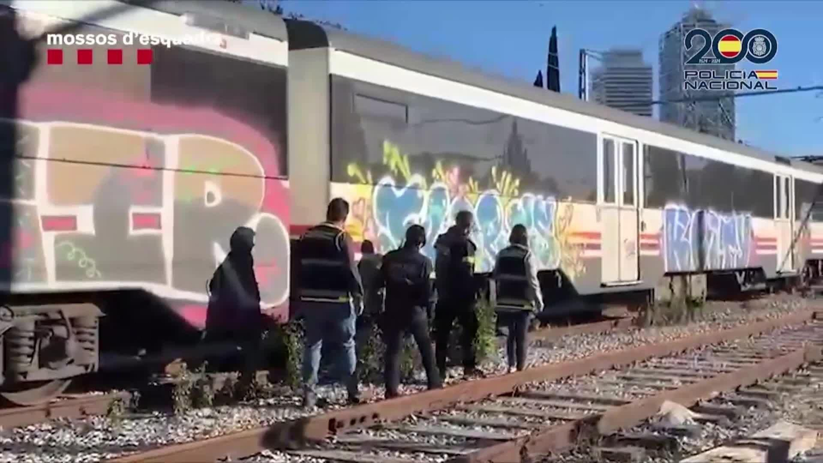 V015-IMAGENES POLICIA GRAFITEROS DETENIDOS CATALUÑA