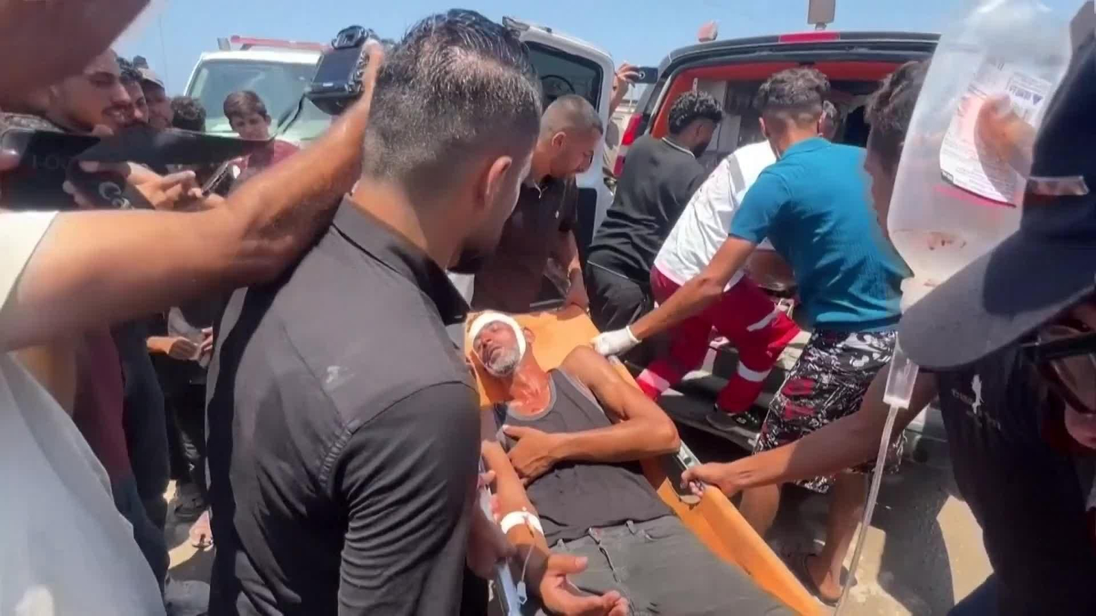 va traslado cuerpos gaza ataques israel