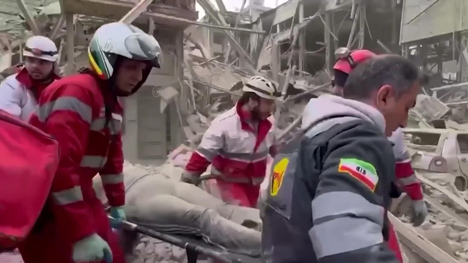 va iran rescates tras bombardeos