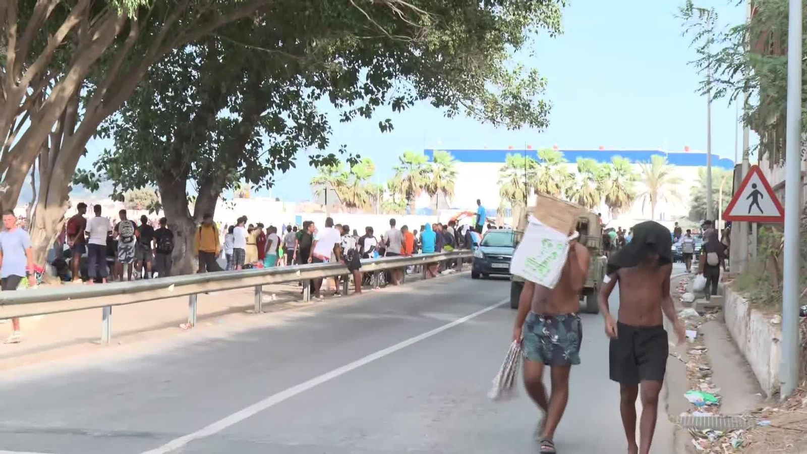 M075-CEUTA CARGAS POLICIALES PLAYA EL TRAMPOLIN TARDE
