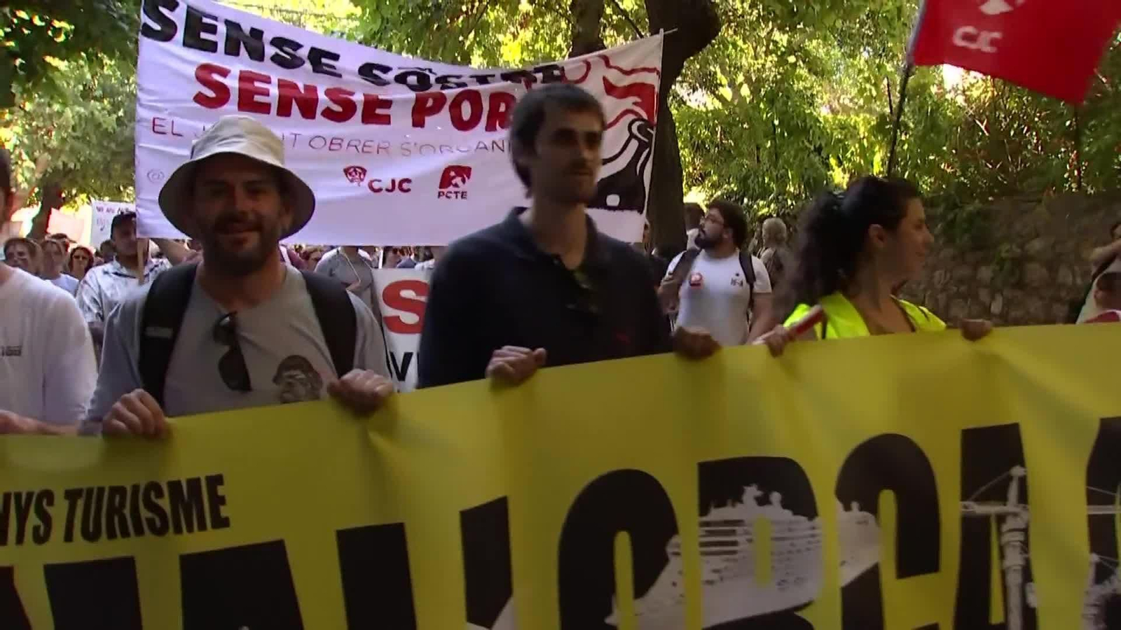 va protesta contra turismo masivo