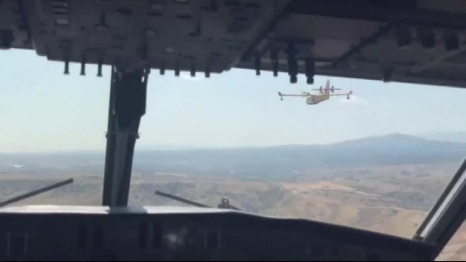 L005-ESPAÑA AVIONES ANTINCENDIOS GRIEGOS AYUDAN A ESPAÑA