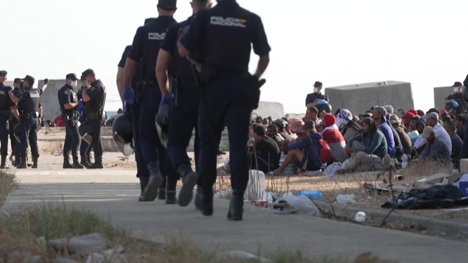 web desalojados de playa