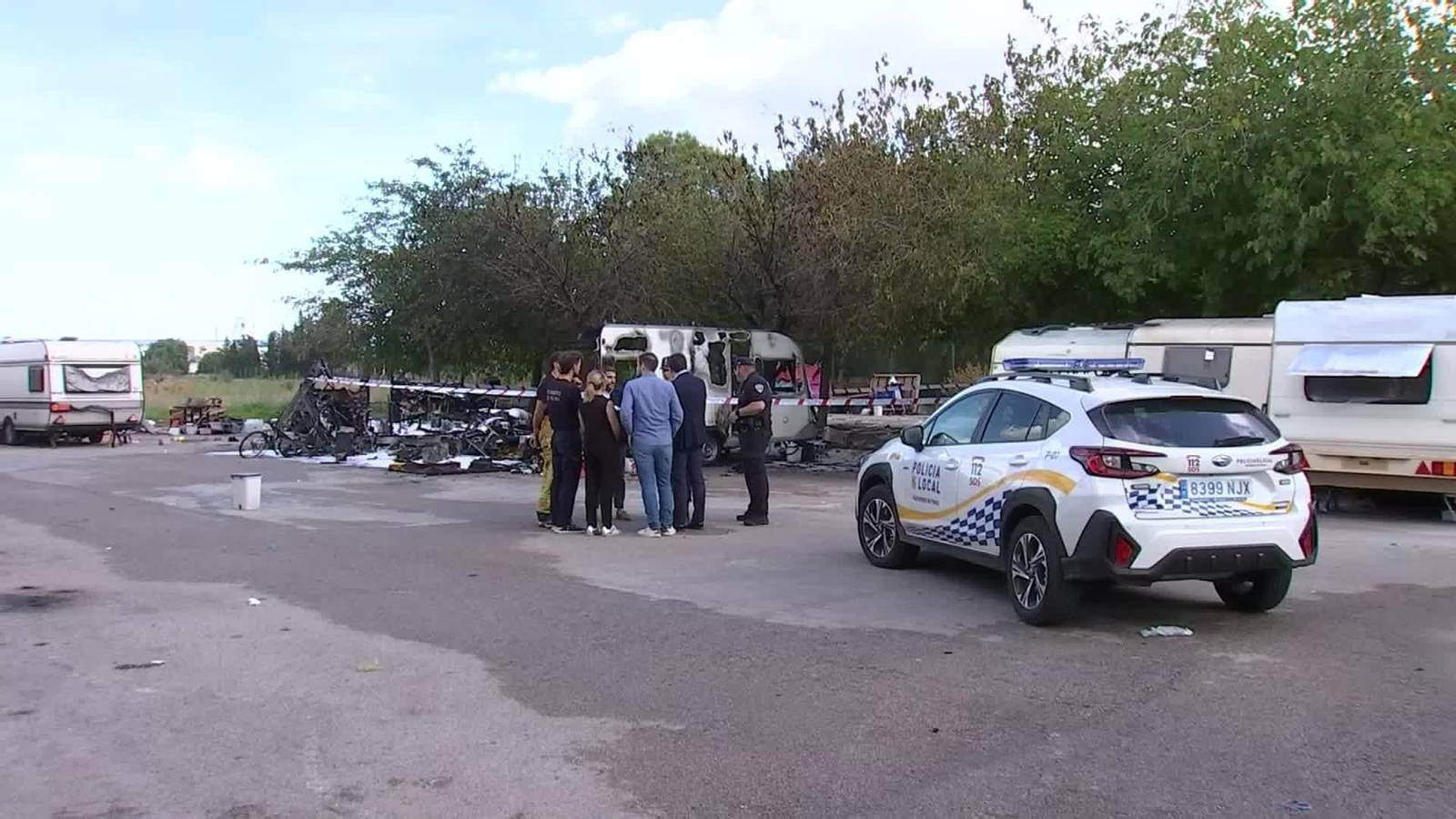 X078-MALLORCA INCENDIO CARAVANAS