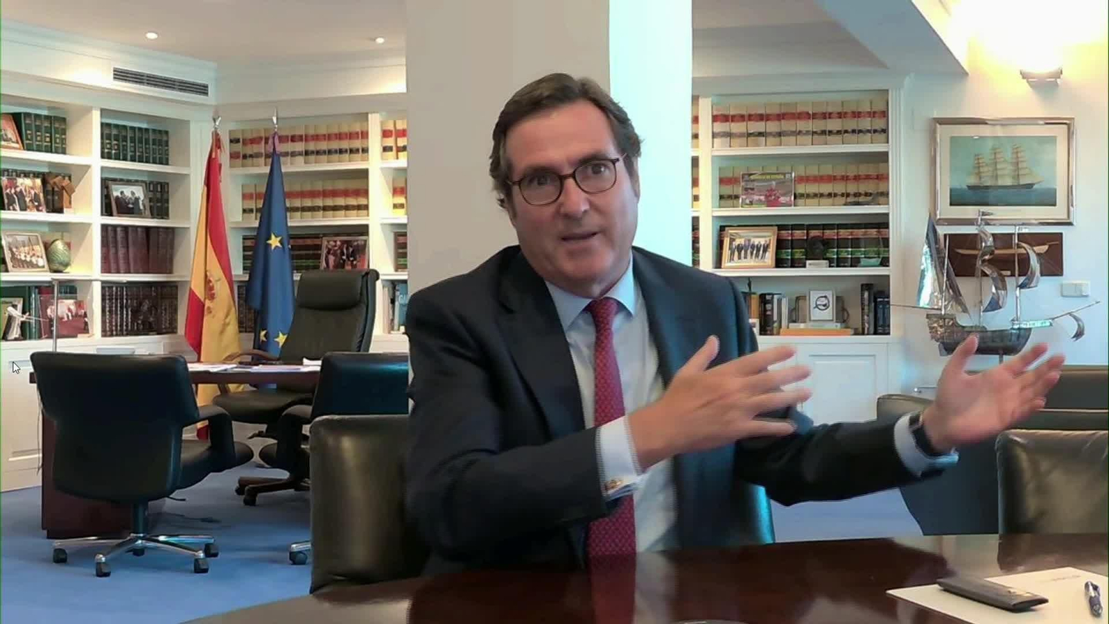 X018-MADRID ENTREVISTA GARAMENDI MEDIASET