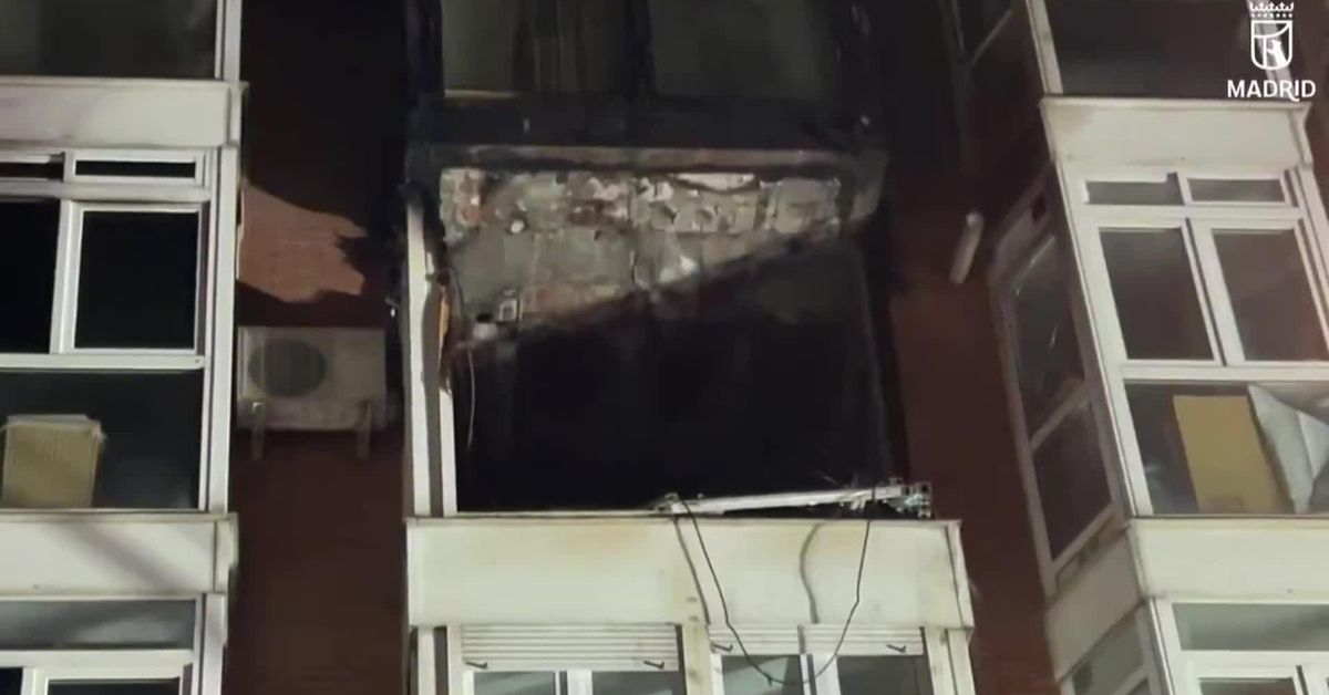 Tres heridos en el incendio de un piso en Madrid