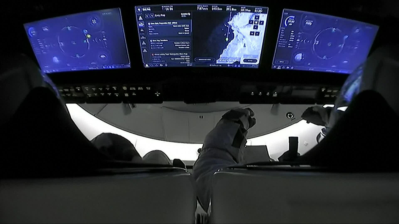 J005-VARIOS REGRESO ASTRONAUTAS ESTACION ESPACIAL