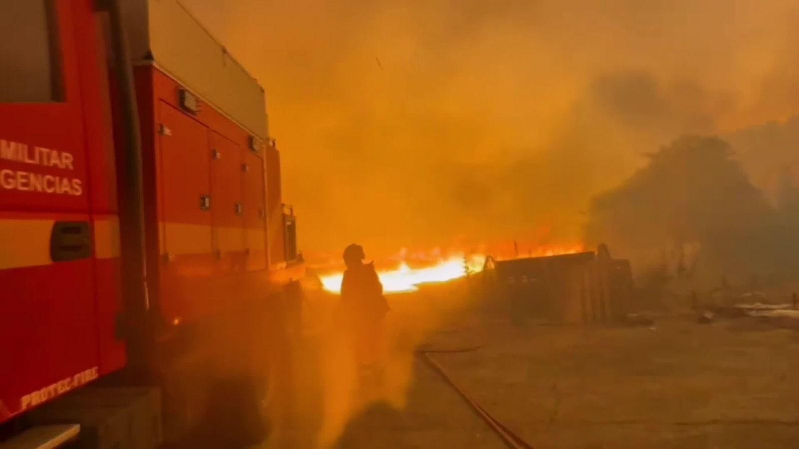 web desalojados por fuego