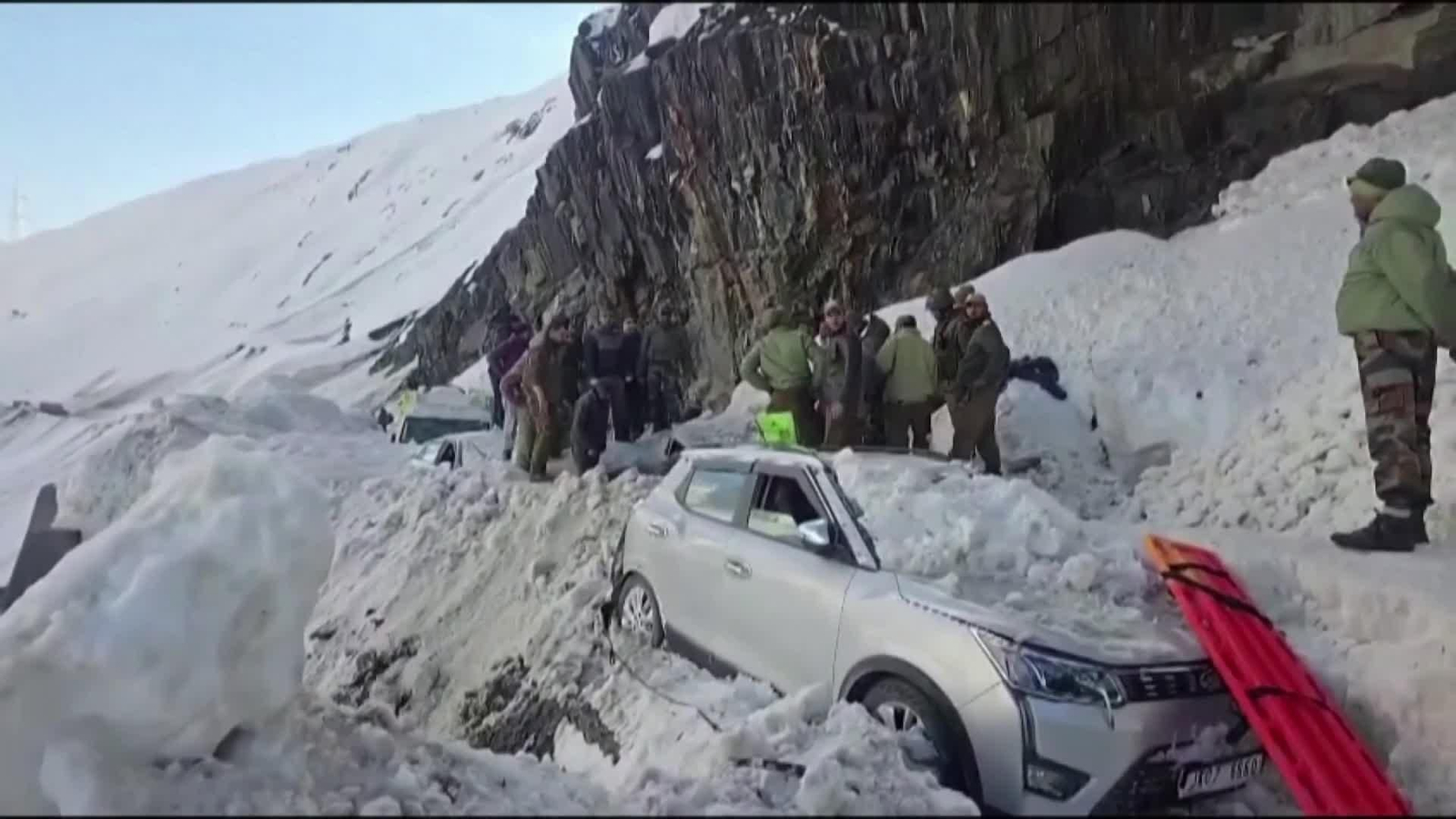 va avalancha en la india