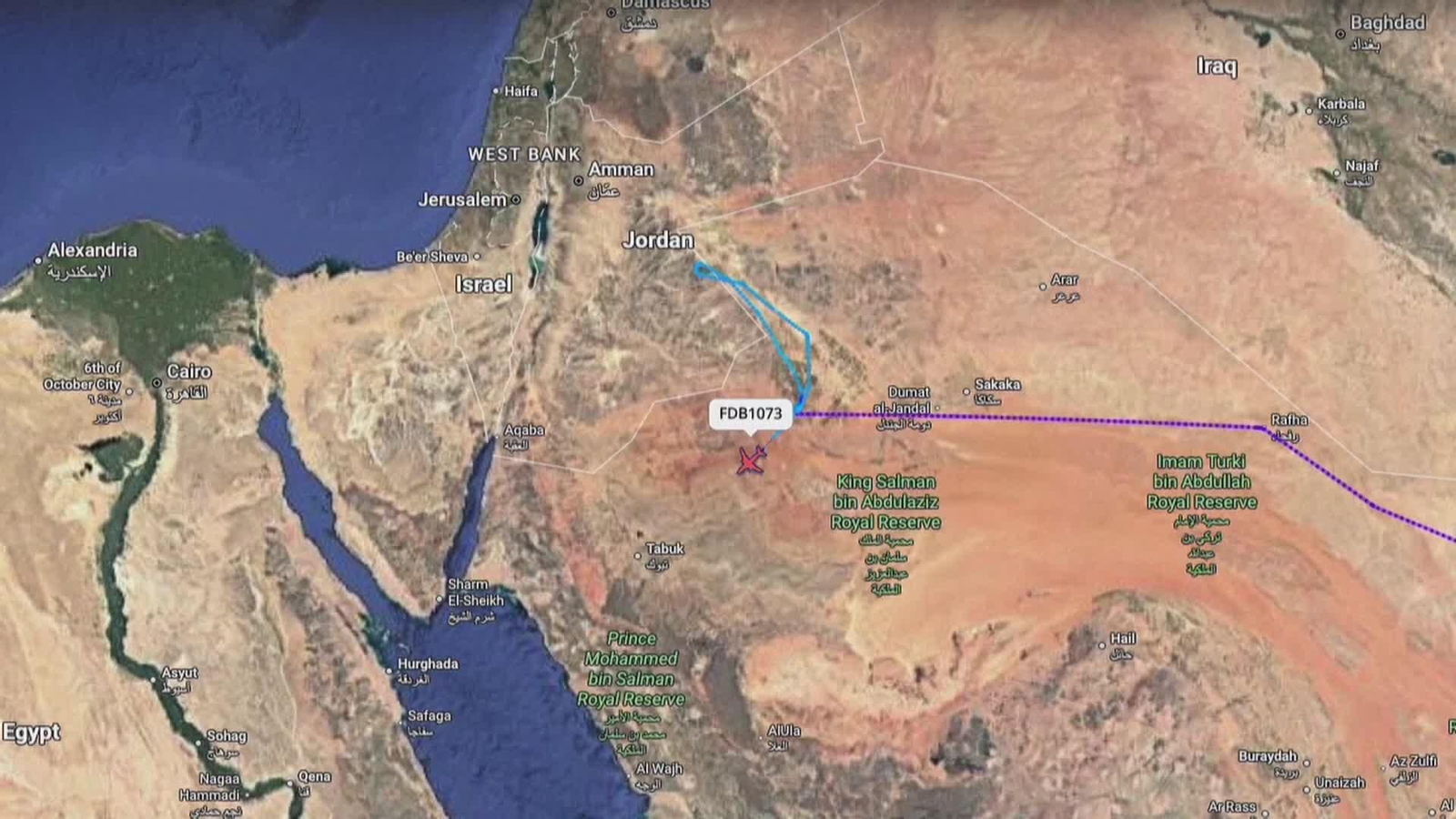 va incidente avion israel