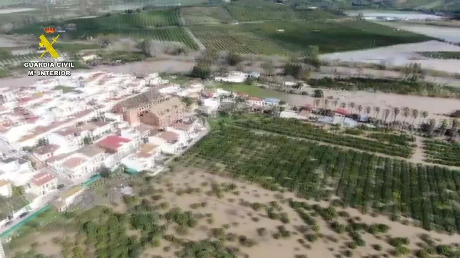 D043-IMAGENES GUARDIA CIVIL DRON INUNDACIONES CADIZ SAN ROQUE