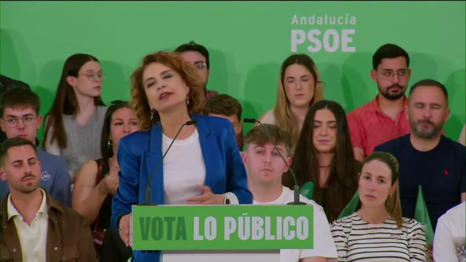 M074-HUELVA ACTO MJ MONTERO CON ZAPATERO