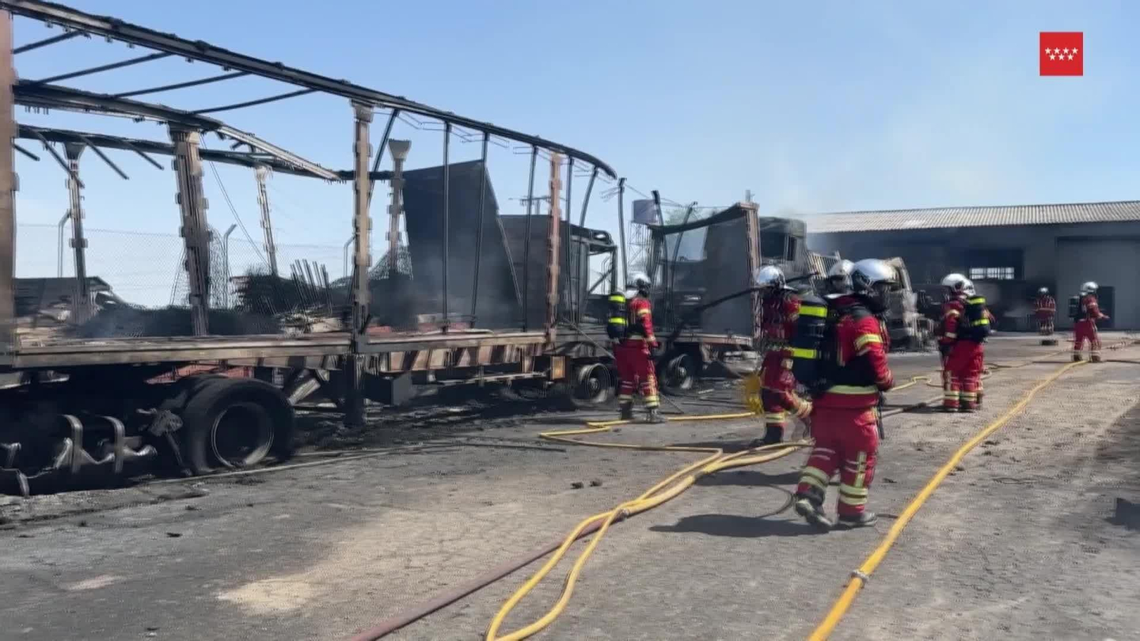 va incendio camiones parla